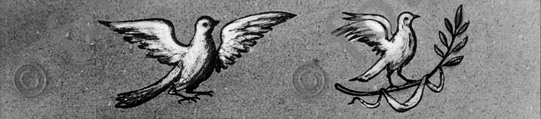 Tauben als christliche Symbole | Pigeons as Christian symbols (foticon-simon-107-063-sw.jpg)